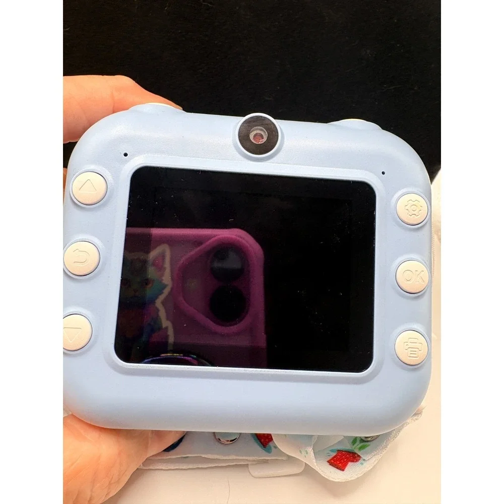 DIY Instant Print Multi Function Camera Kids Ages 3+ Blue Digital Video Game